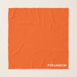 Persimmon red color name scarf<br><div class="desc">Persimmons,  or sharon fruit,  have an intense orange-red color.</div>