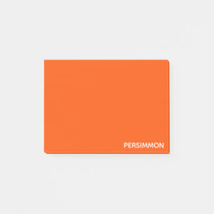 Persimmon red colour name post-it notes