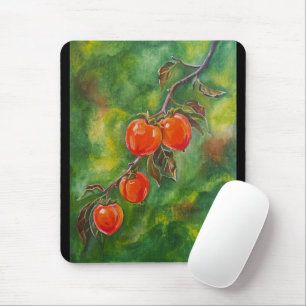Persimmons in the October Mist by Alfred Fox Mouse Pad