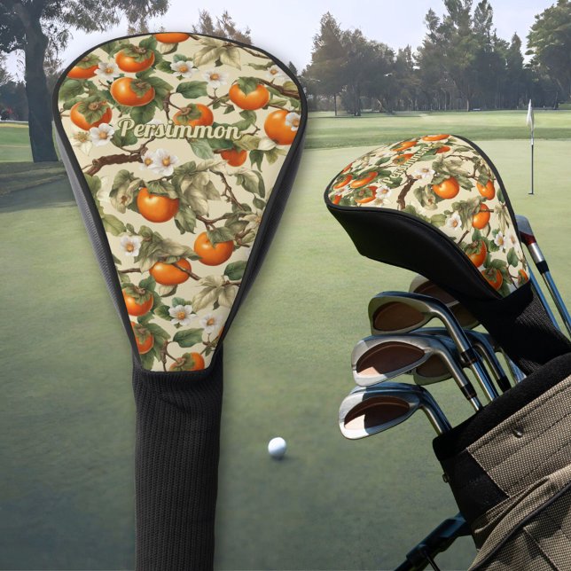Persimmons Pattern Golf Head Cover (Creator Uploaded)