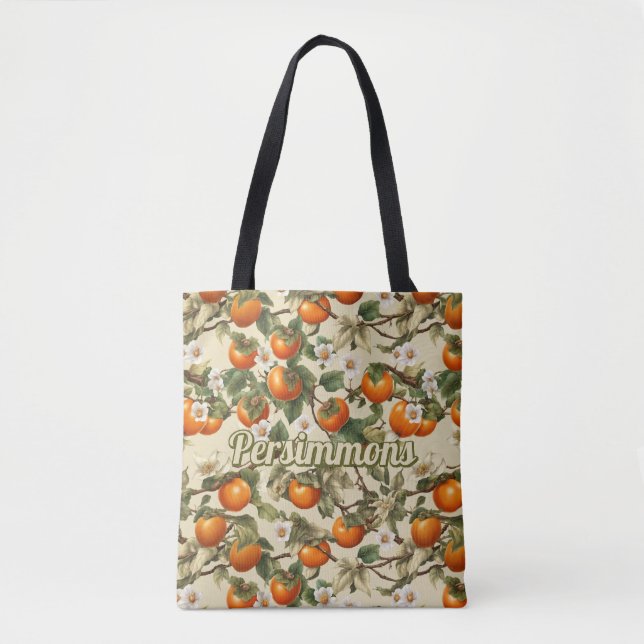 Persimmons Pattern Tote Bag (Front)
