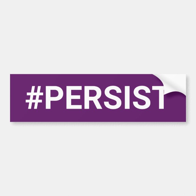 #PERSIST BUMPER STICKER (Front)