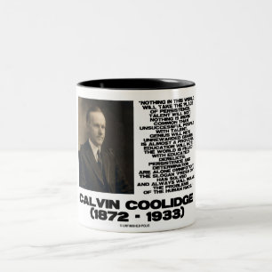 Persistence Determination Omnipotent Coolidge Two-Tone Coffee Mug