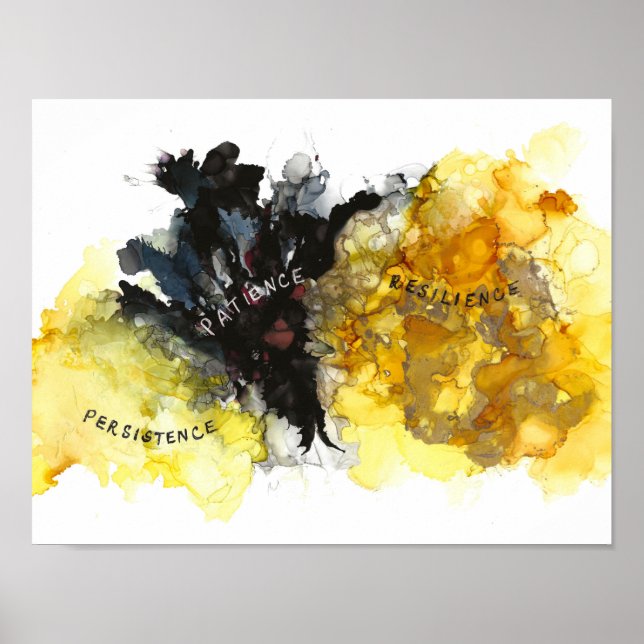 Persistence, Patience and Resilience 13 x10" Poster (Front)