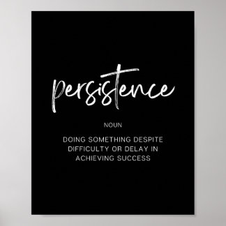 Persistence Poster