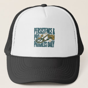 Persistence & Progress Daily Motivational Trucker Hat