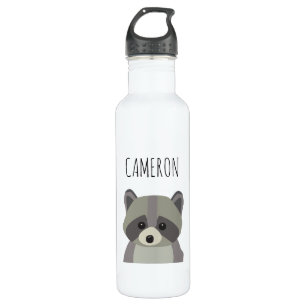 Persoanalized Modern Cute Racoon Illustration 710 Ml Water Bottle