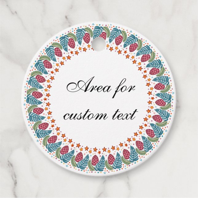 Persolized Christmas Favour Tags (Front)
