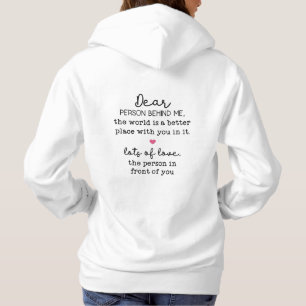 Person behind me hoodie