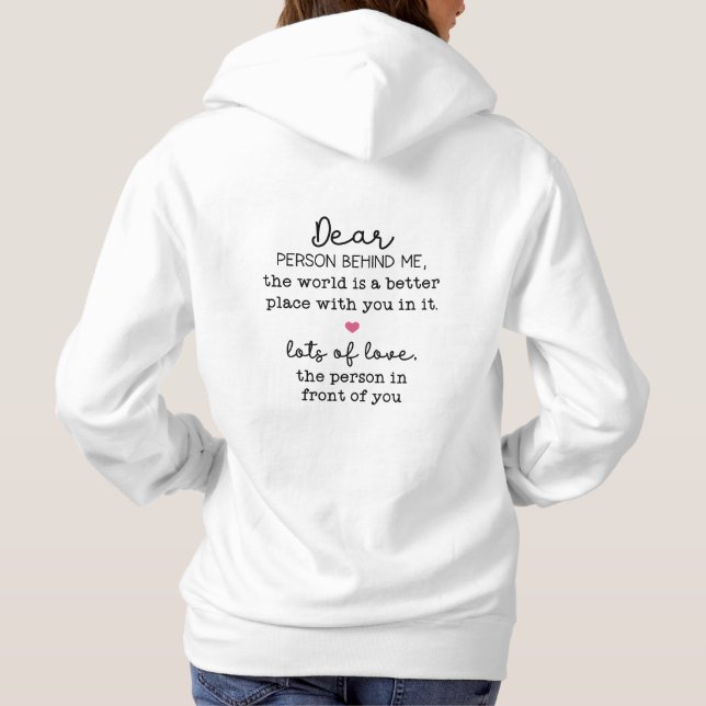 Person behind me hoodie (Back)