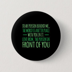 Person Behind Me Mental Health Awareness Supporter 6 Cm Round Badge