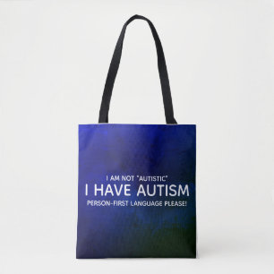 Person First Autism Tote Bag