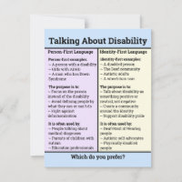 Person First Identity First Comparison