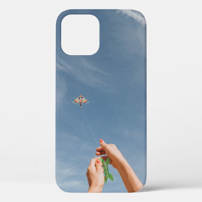 Person flying kite in the morning Case-Mate iPhone case (Back)