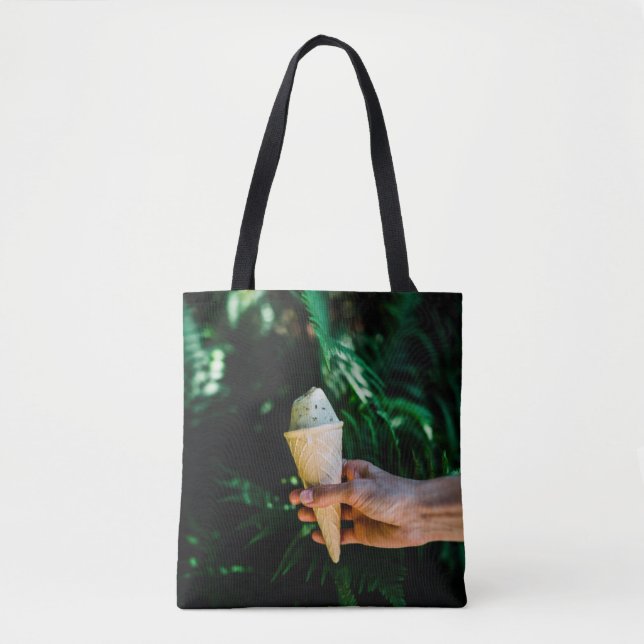 Person holding ice cream tote bag (Front)