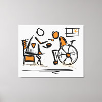 Person in a wheelchair. Hospital/nursing home