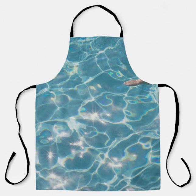 Person on swimming pool apron (Front)