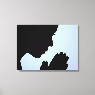 Person Praying Canvas Print