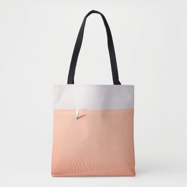 PERSON WALKING ON DESERT TOTE BAG (Front)