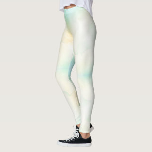 Person wearing leggings with a light gradient