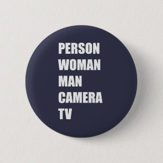 Person, Woman, Man, Camera, TV 6 Cm Round Badge