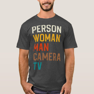 Person Woman Man Camera TV T-Shirt