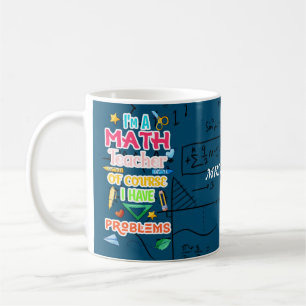 PersonaIized Math Teacher Coffee Mug