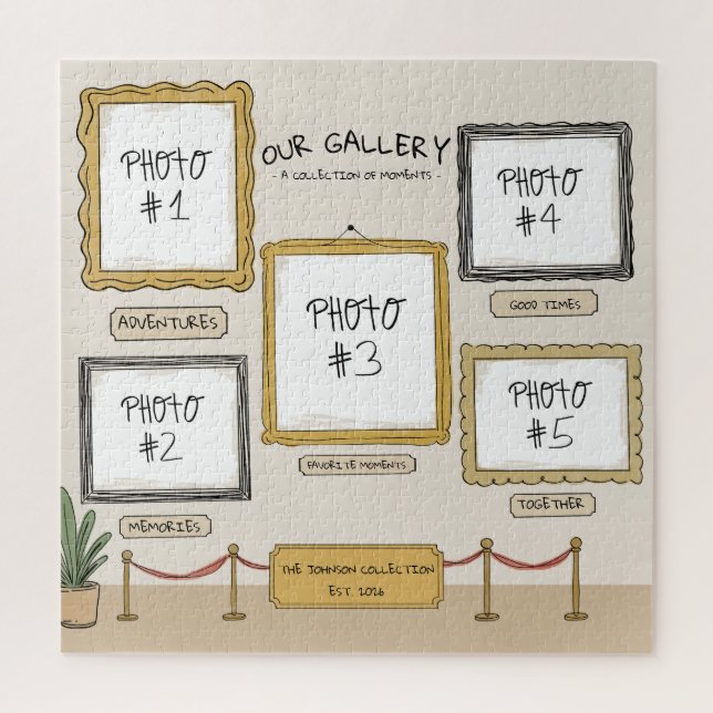 Personal Art Gallery Custom Photo Puzzle (Vertical)