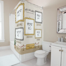 Personal Art Gallery Custom Photo Shower Curtain