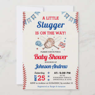 Personal Baseball Baby Shower Rookie All Star Invitation