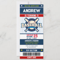 Personal Baseball Sports modern Ticket Style