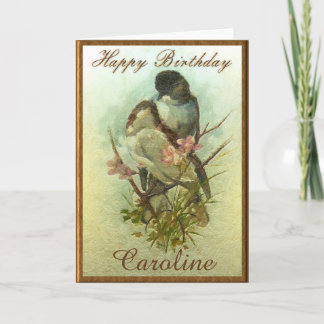 Personal Birds Birthday Card