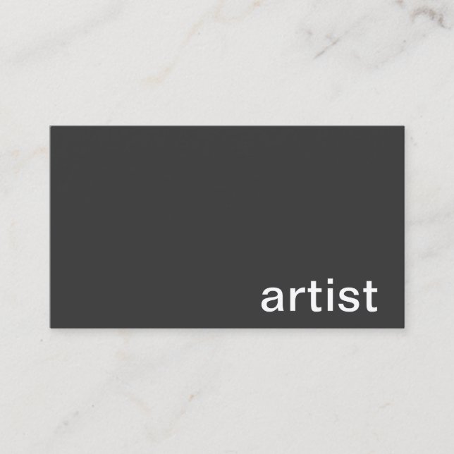 Personal Business Card (Artist) (Front)