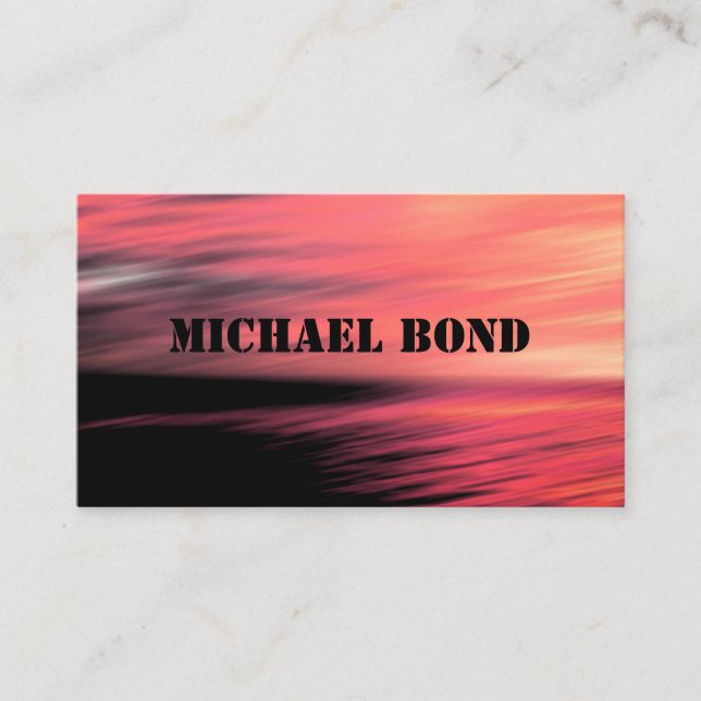 Personal card, abstract business card (Front)
