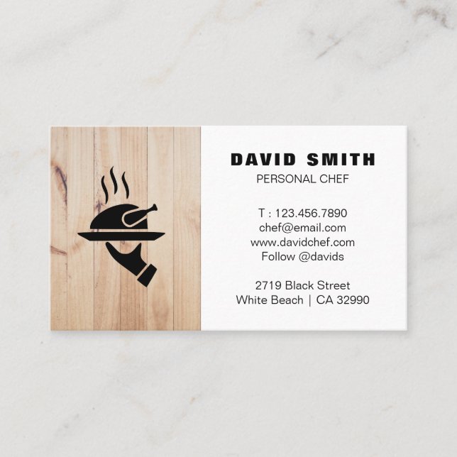 Personal Chef Business Card (Front)