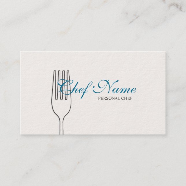Personal Chef, Catering, Executive chef Business Card (Front)