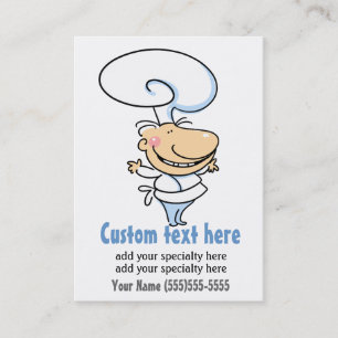 Personal chef/catering promotional card