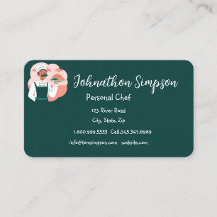 Personal Chef Cook Baker Private Business Card