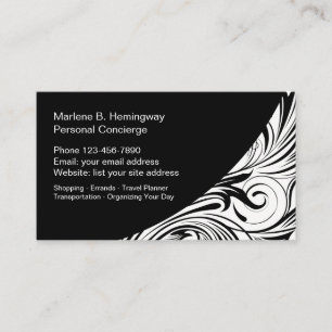 Personal Concierge Services Business Card