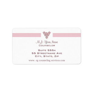 Personal Counsellor luxury stripes and pink phoeni Label