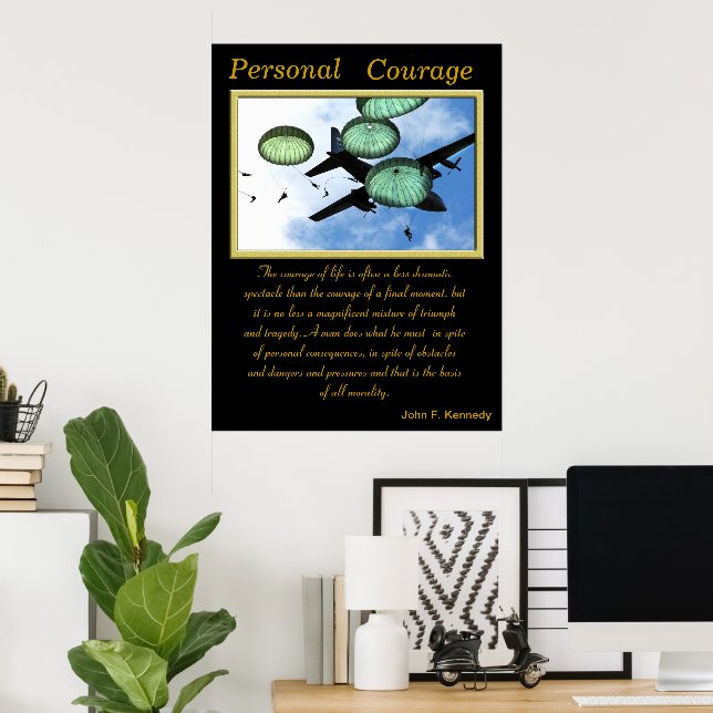 Personal Courage: Descent from the Sky Poster (Home Office)