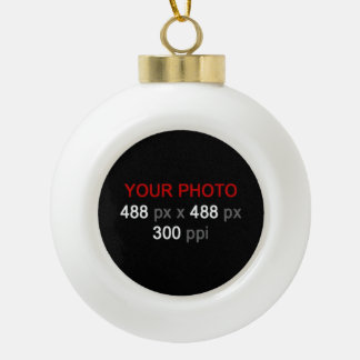 Personal Creations Ceramic Ball Christmas Ornament