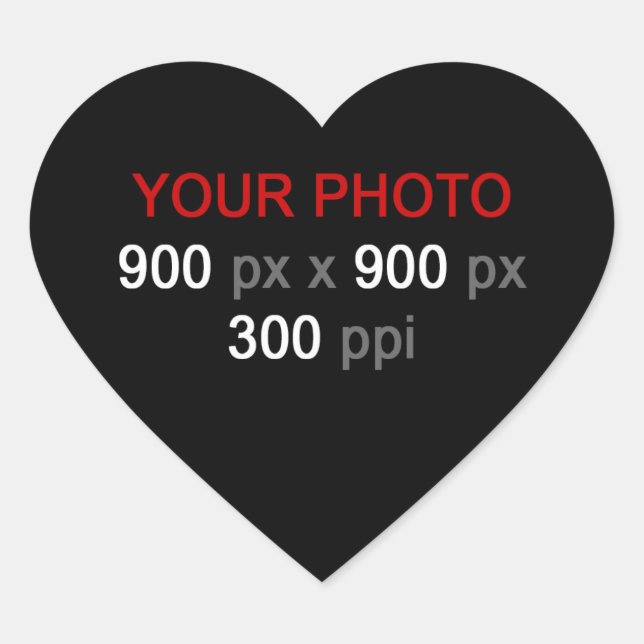 Personal Creations Heart Sticker (Front)