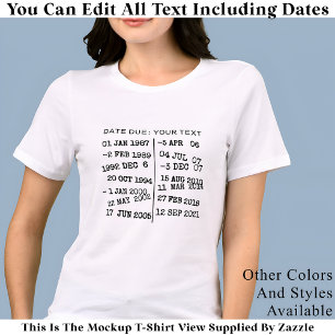 Personal Custom Library Date Stamp Memory Card 02 Tri-Blend Shirt