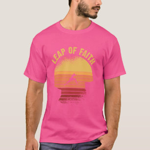 personal development Mindset retro Leap of Faith T-Shirt