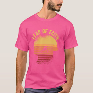 personal development Mindset retro Leap of Faith T-Shirt