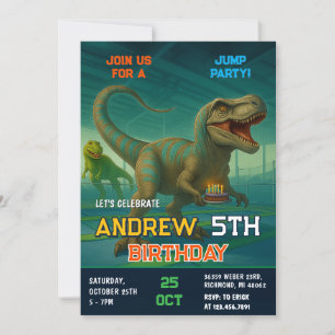 Personal Dinosaur Boy's Dino Birthday Party Invite