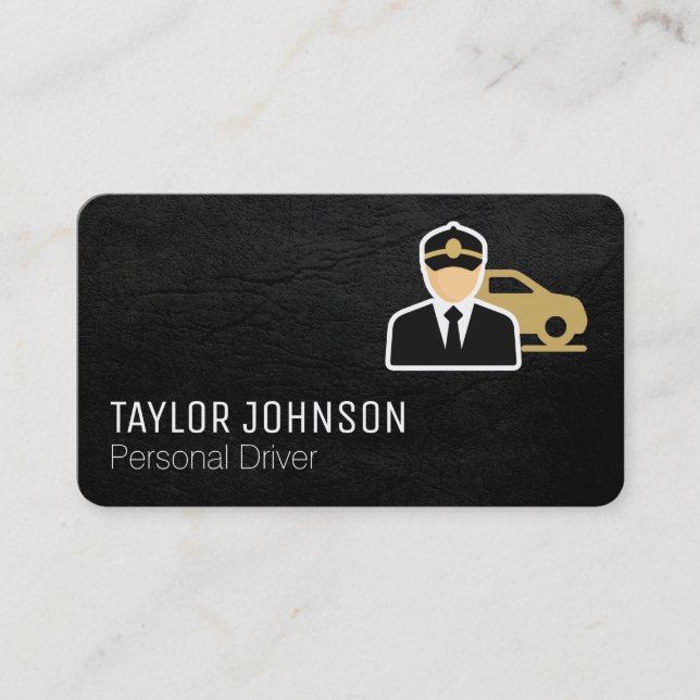 Personal Driver Logo | Transportation Business Card (Front)