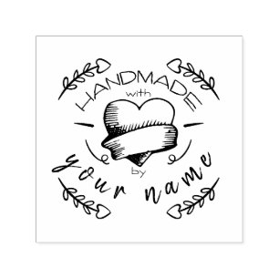 Personal Elegant Handmade Self-inking Stamp