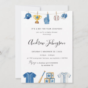 Personal Elegant Sports Baby Shower Invitation